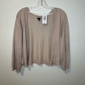 Torrid Tan Open Front Cardigan